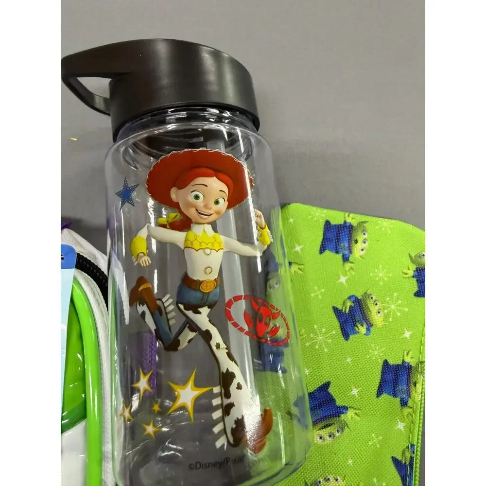 Disney Toy Story Water Bottle Lunch Box Lunch Bag Kids Set 3 Pcs Buzz Lightyear